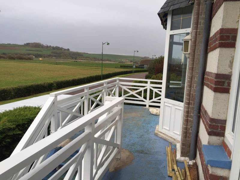 fabrication sur mesure de garde corps aluminium bord de mer proche LE HAVRE 76