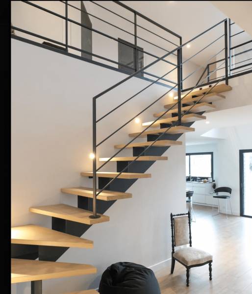 garde corps sur mesure en acier et vitrage sur le havre