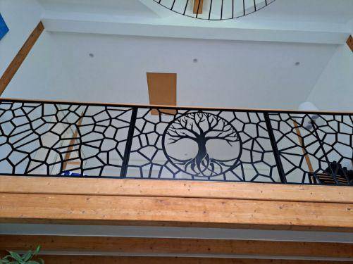 ESCALIER METALLIQUE SUR MESURE 1/4 TOURNANT PROCHE PARC D'ANXTOT