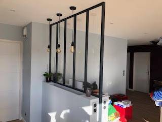 fabrication de verriere design dans une cuisine au havre