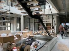 BRISE SOLEIL ET PASSERELLE BATIMENT INDUSTRIELLE ROUEN